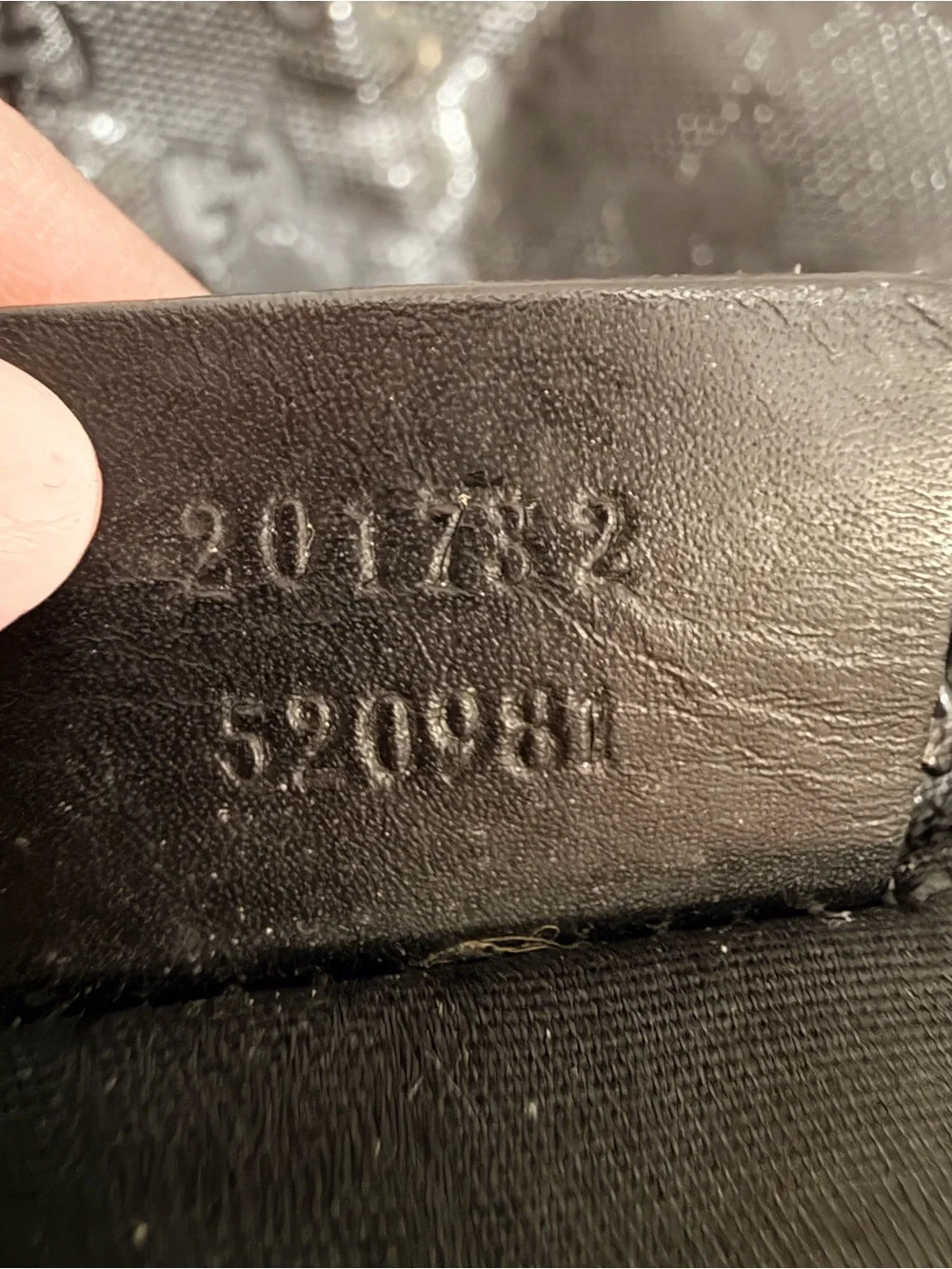 Gucci GG Imprimé Black Messenger Crossbody Bag 201732 + COA